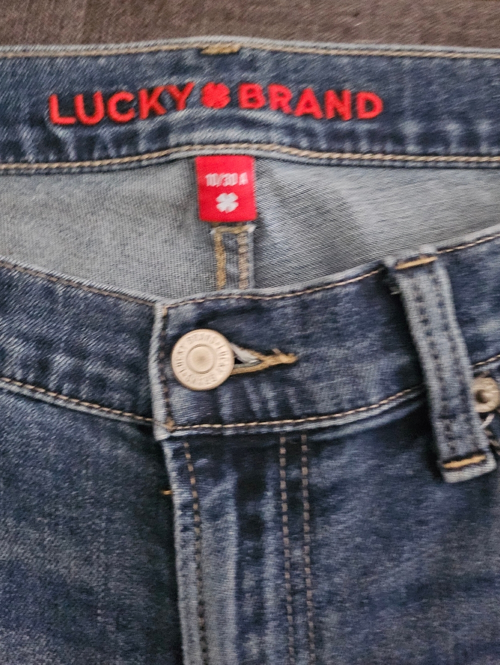 Lucky Brand Women's Medium Blue Straight Leg Jeans - Picture 4 of 4